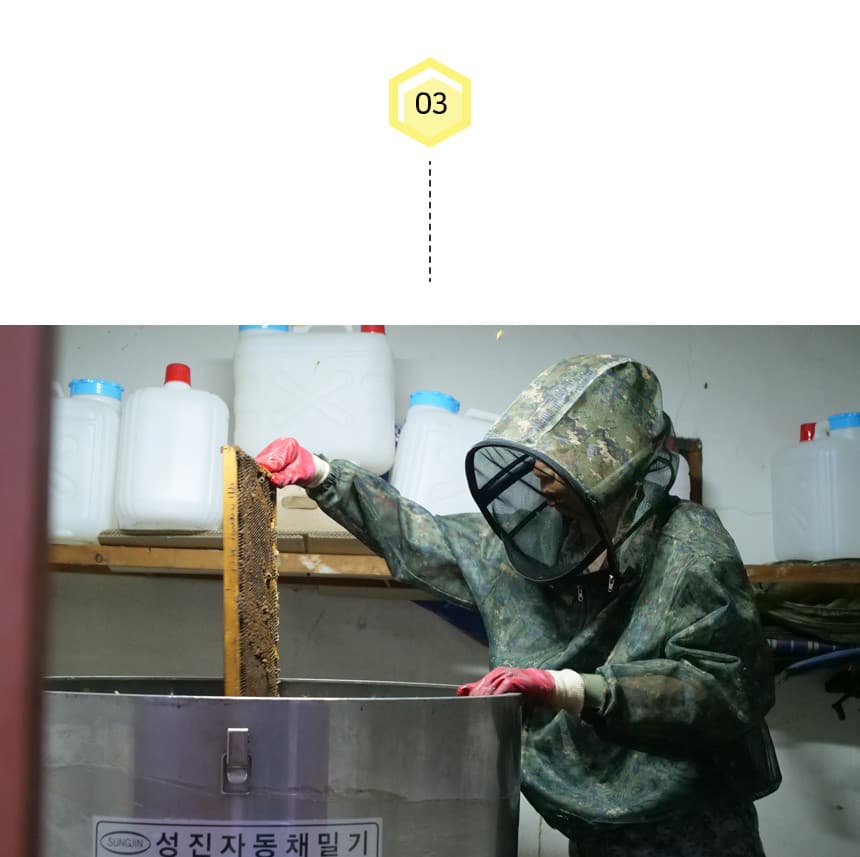 벌꿀 생산 과정 3단계 - 포장